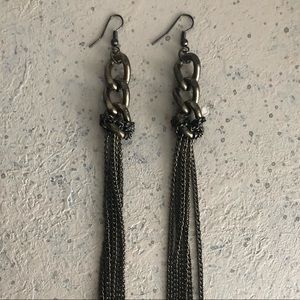 Chain Detail Dangling Earrings